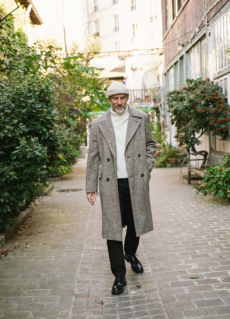 manteau croise donegal hast look homme