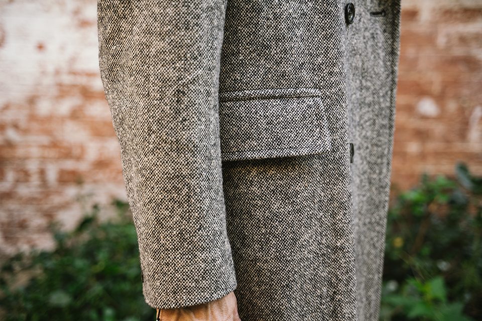 manteau croise donegal hast poche