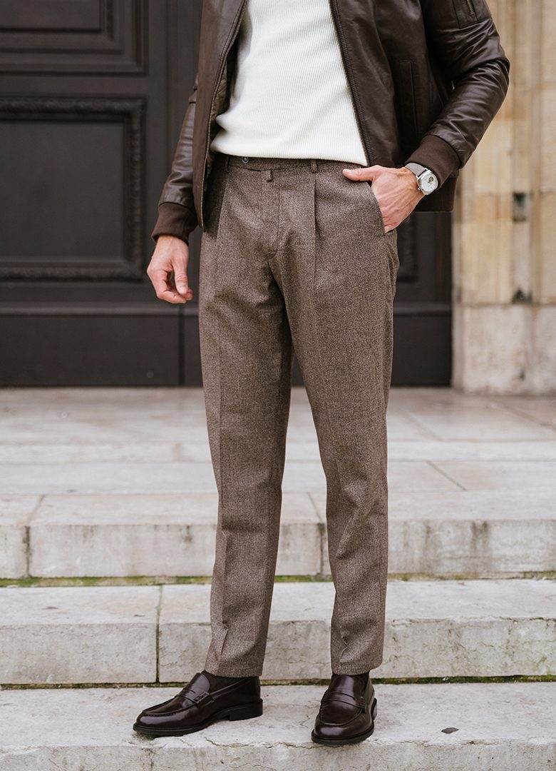 pantalon flanelle a pinces lepantalon avis design