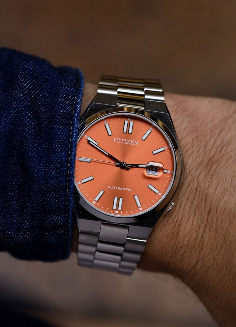 montre citizen tsuyosa orange