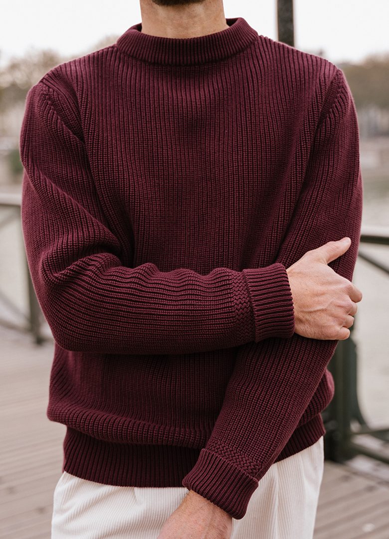 pull marin made in france bleu de chauffe cancale bordeaux design 2