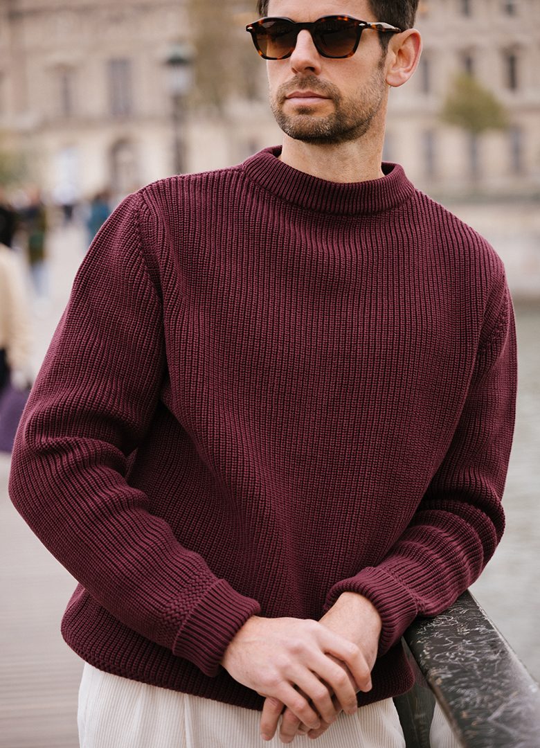 pull marin made in france bleu de chauffe cancale bordeaux