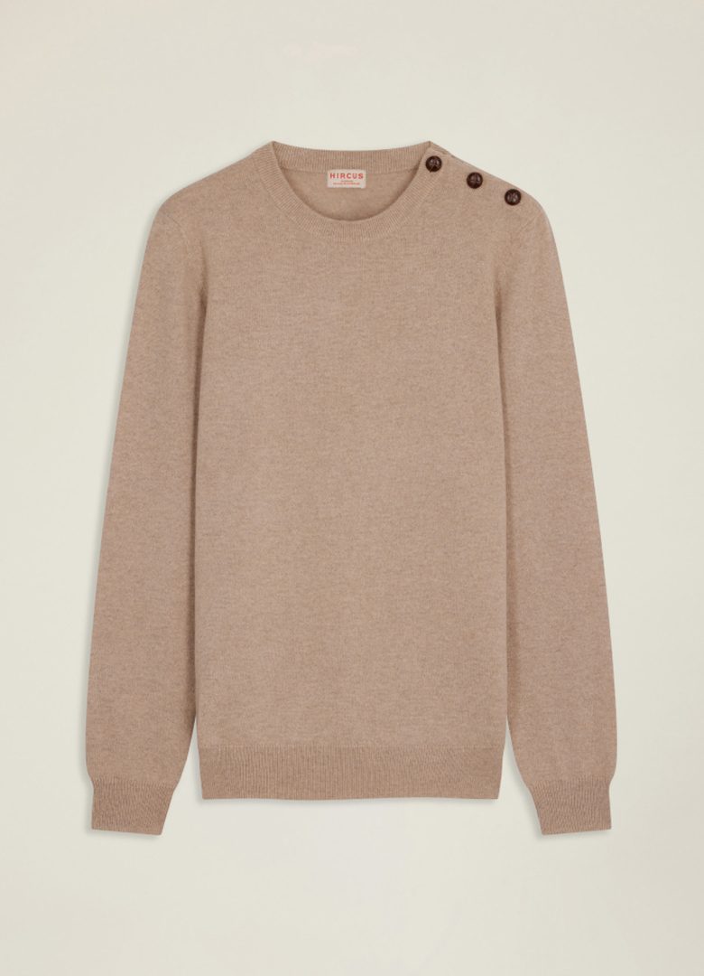 idees cadeaux homme pull cachemire sable hircus