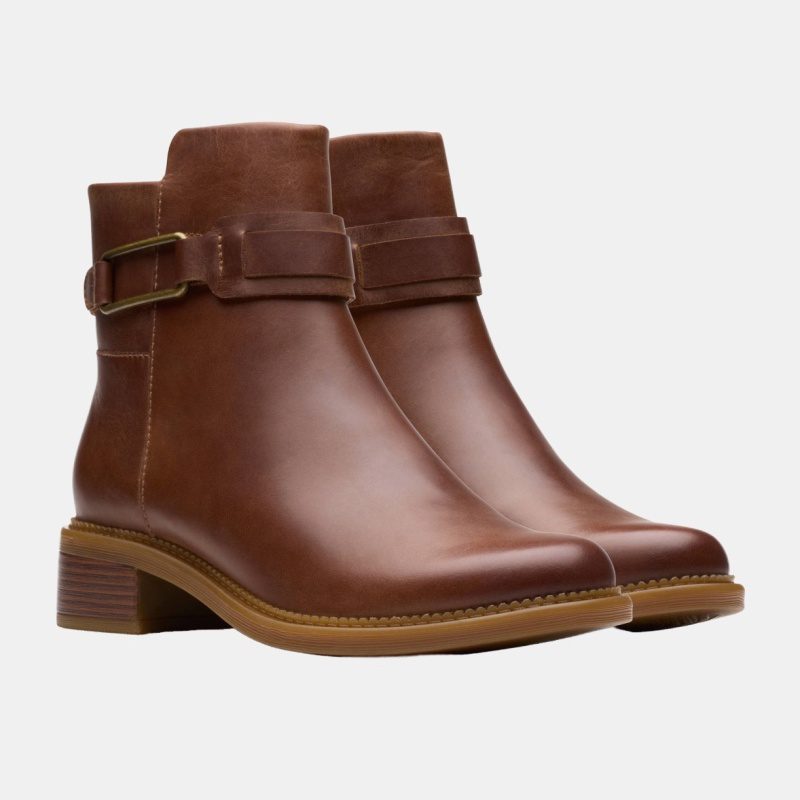 Bottines Cuir Clarks Femme