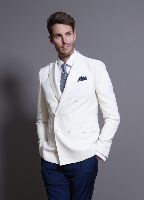 costume sur mesure artling veste blanche tendance