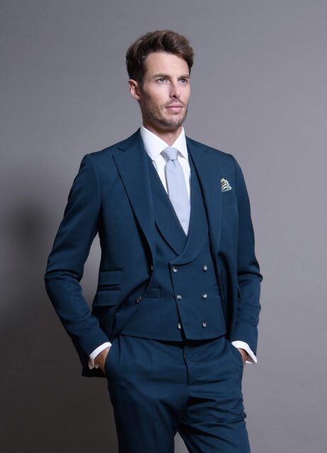 costume sur mesure bleu canard artling tendance