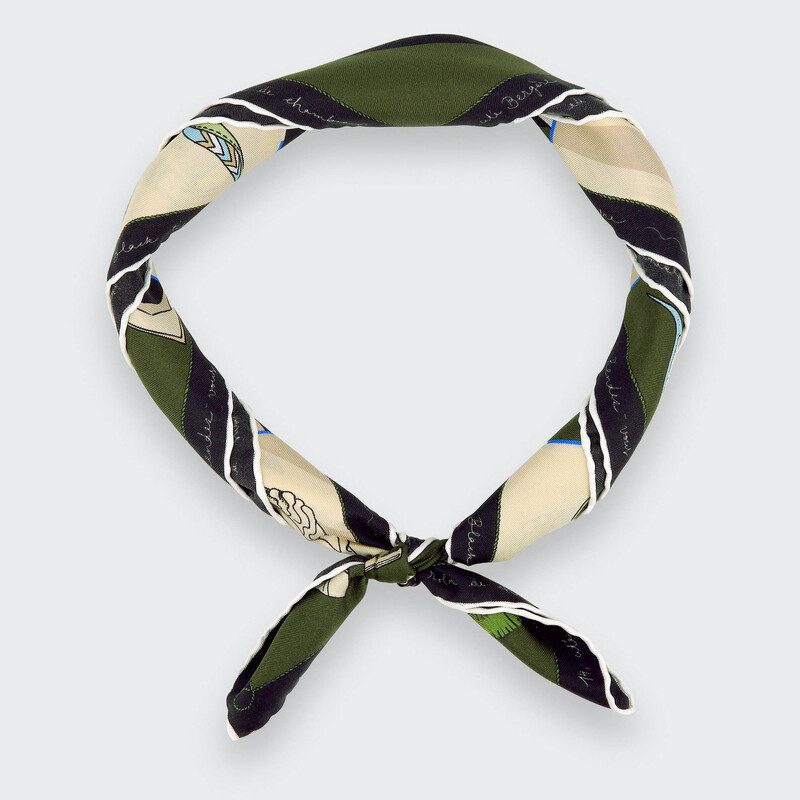 Bandana Soie Homme Cinabre