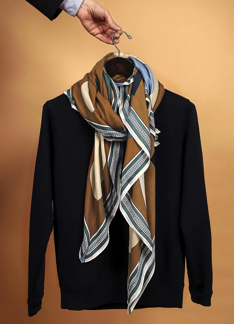 accessoires mariage hiver foulard cinabre