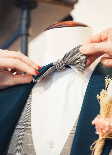 costume sur mesure mariage bleu tailor trucks rennes noeud papillon