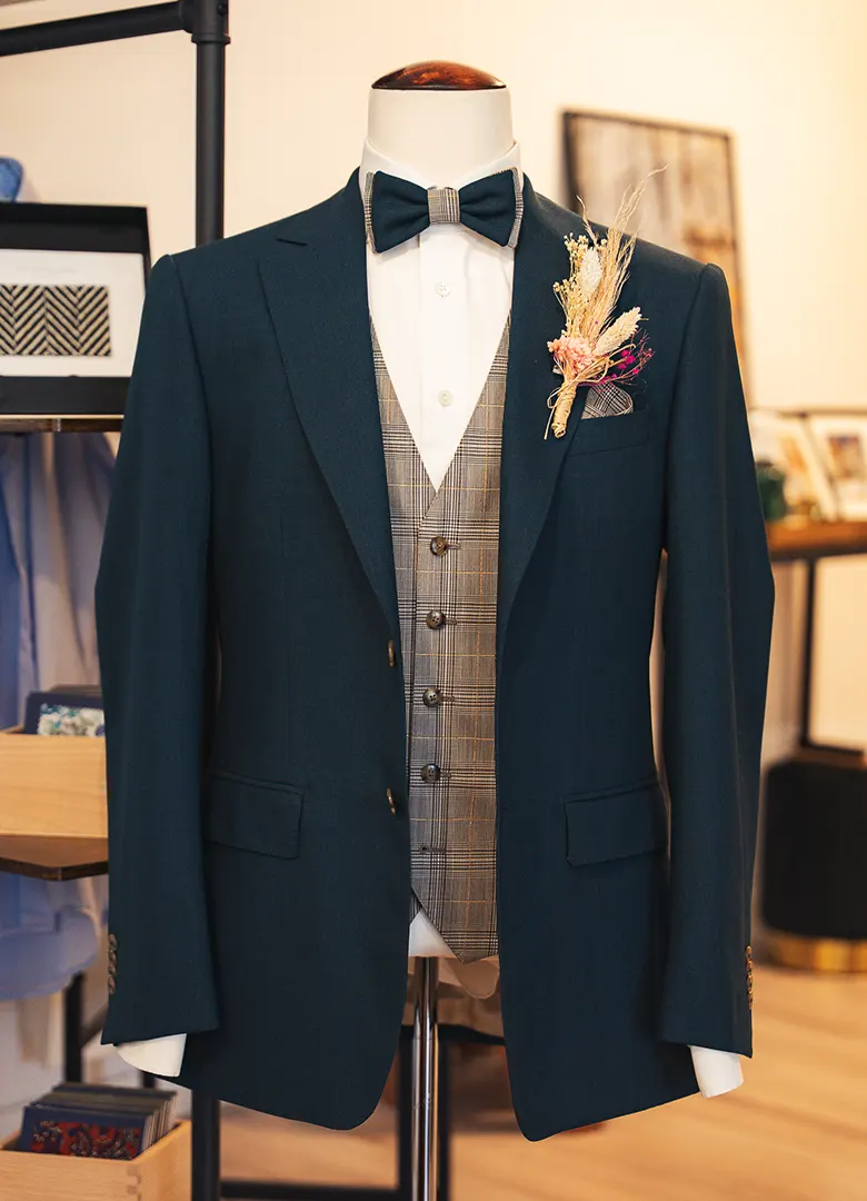 costume sur mesure mariage bleu tailor trucks rennes