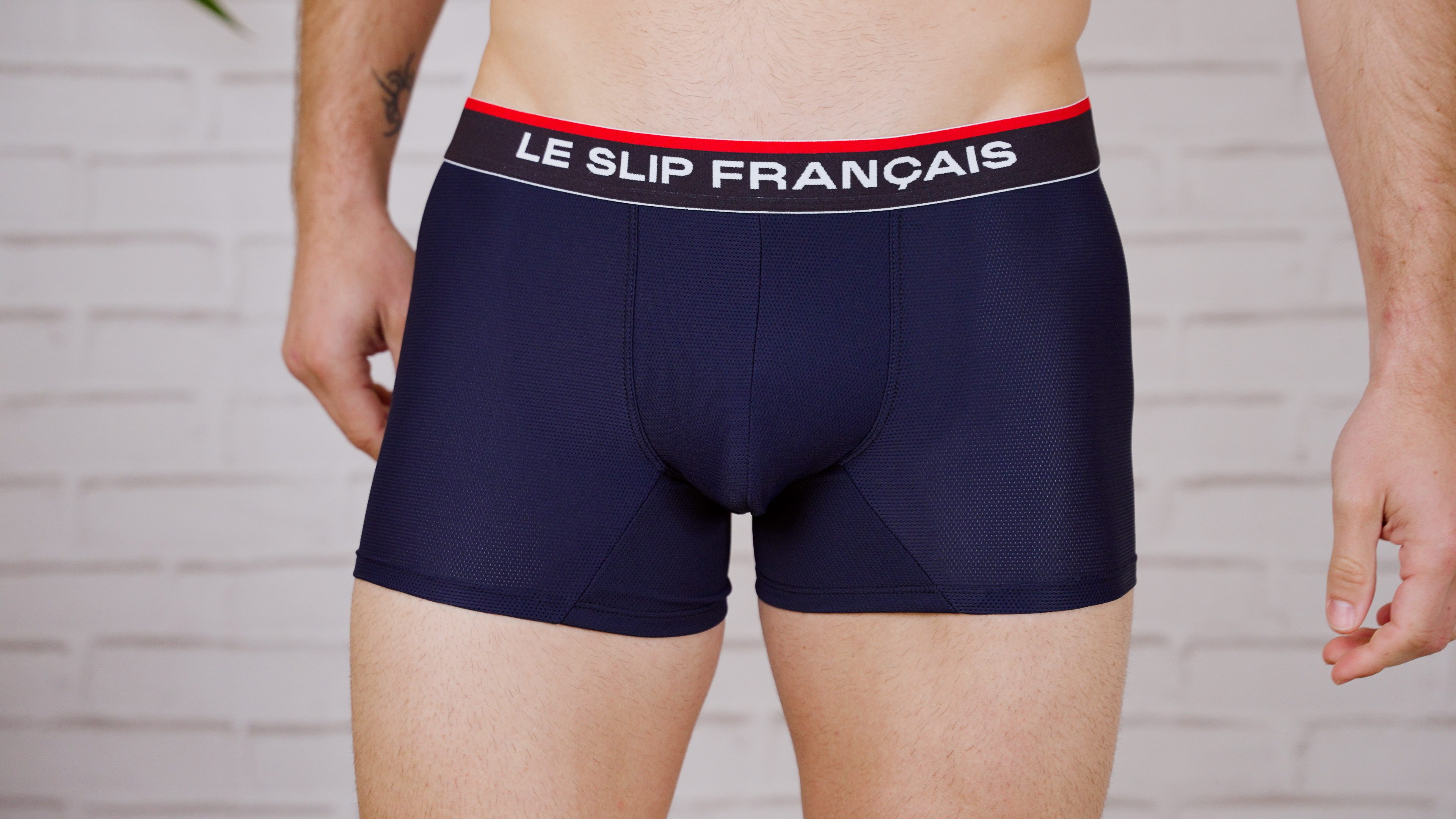 Sous-vêtements slip français bleu marine caleçon boxer