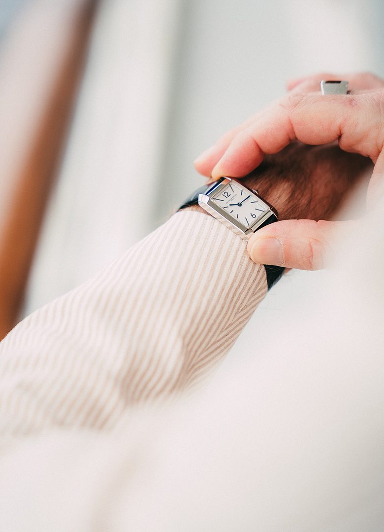 Mariage mer témoin montre