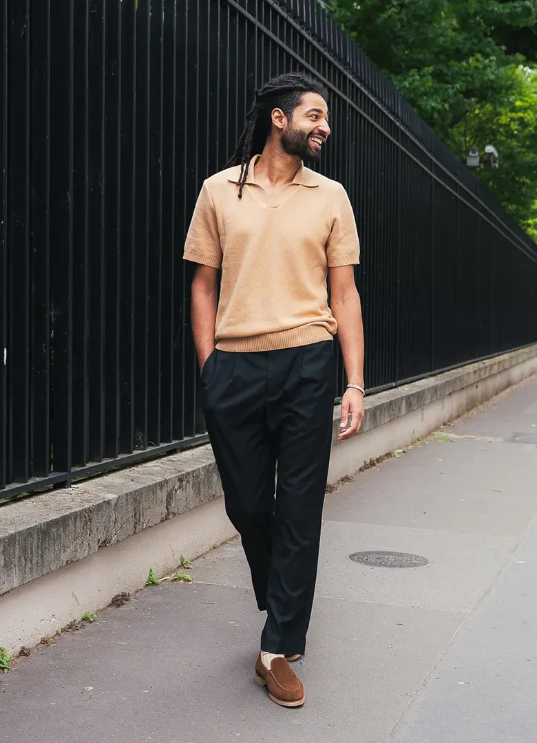 polo agop nitto knitwear camel avis test
