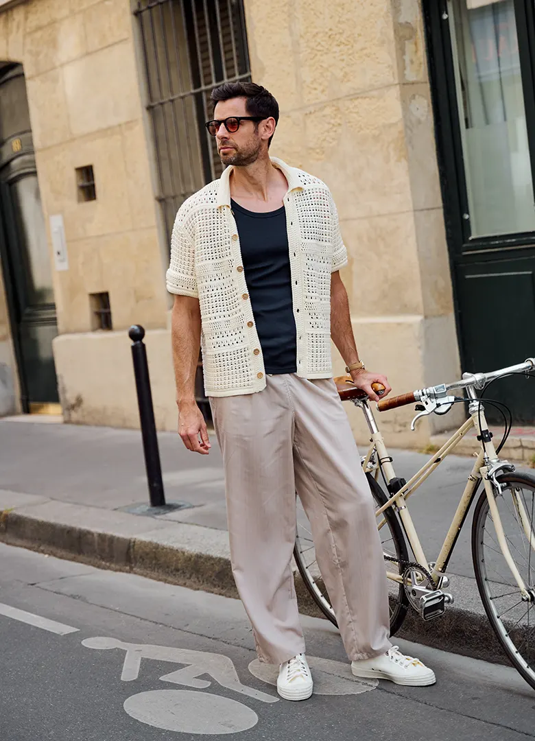 look homme marcel bleu marine