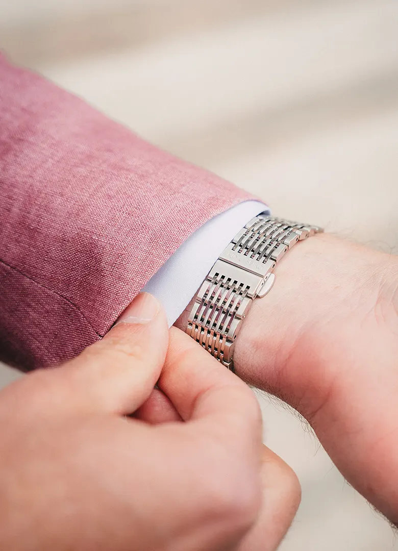 montre mariage homme bracelet acier seiko