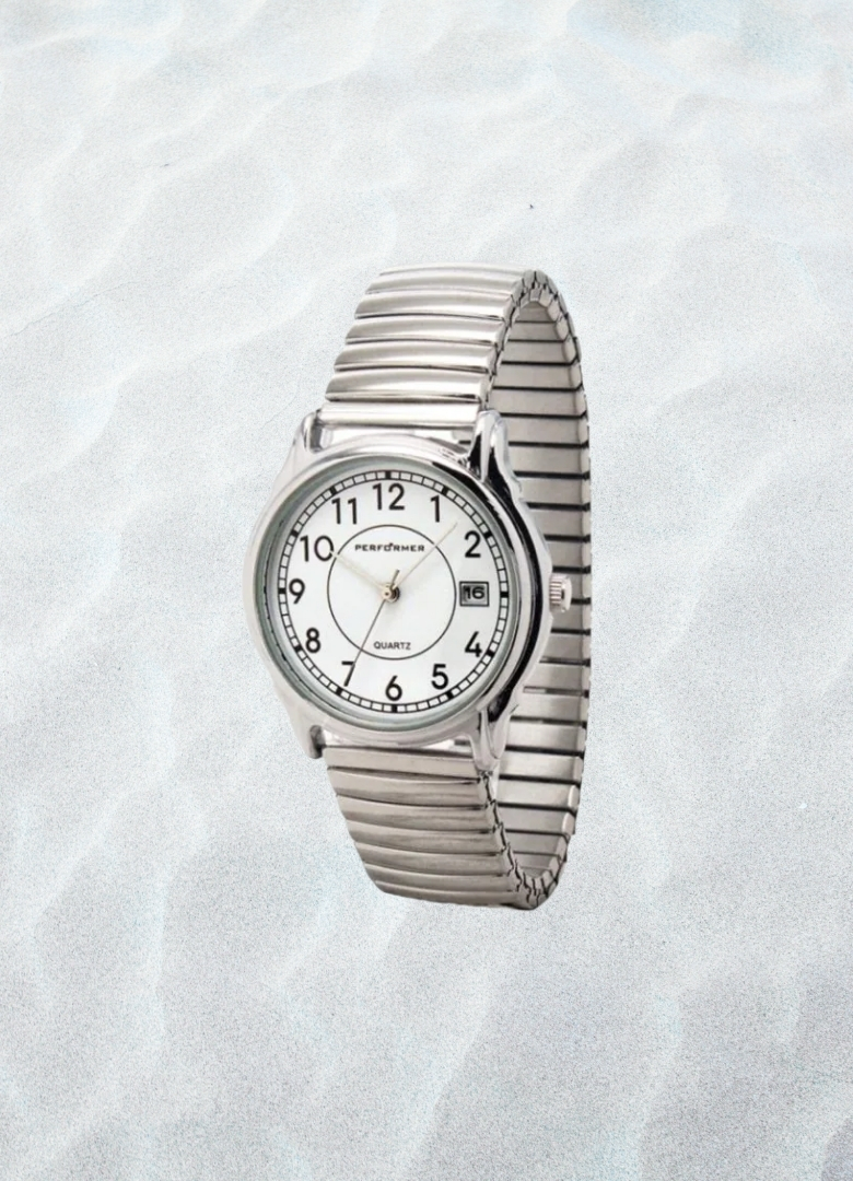 Montre Performer métal argenté extensible