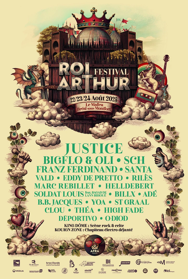 Affiche Festival Roi Arthur 2025