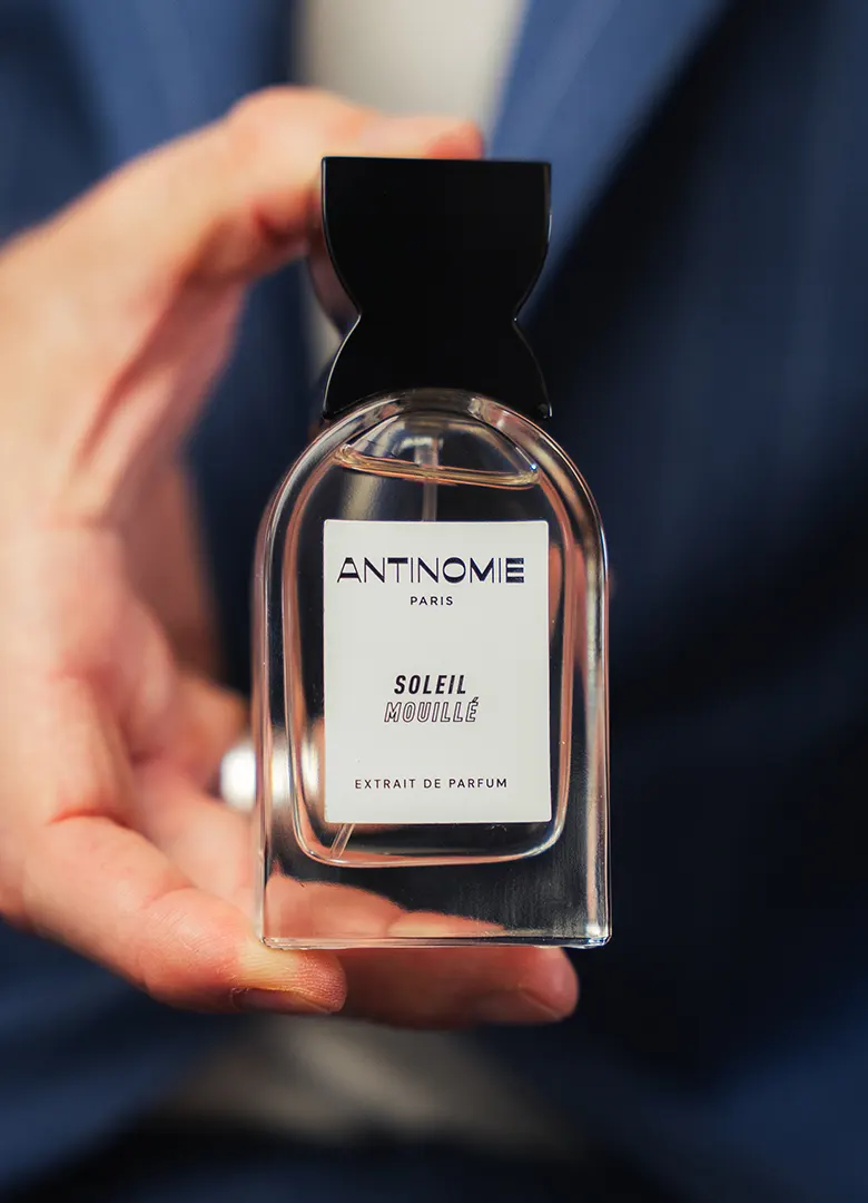 parfum homme soleil mouille antinomie