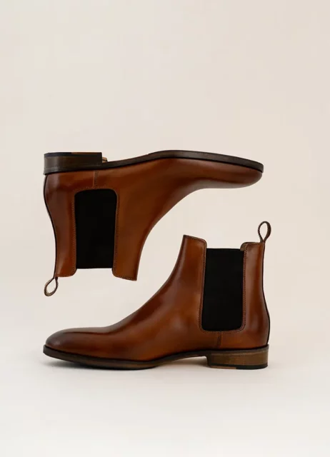 chelsea boots cuir stanhigh marron
