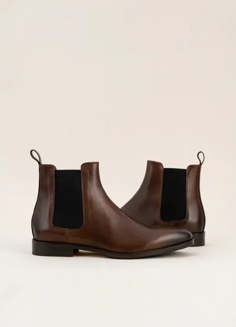 chelsea boots cuir stanhigh marron fonce