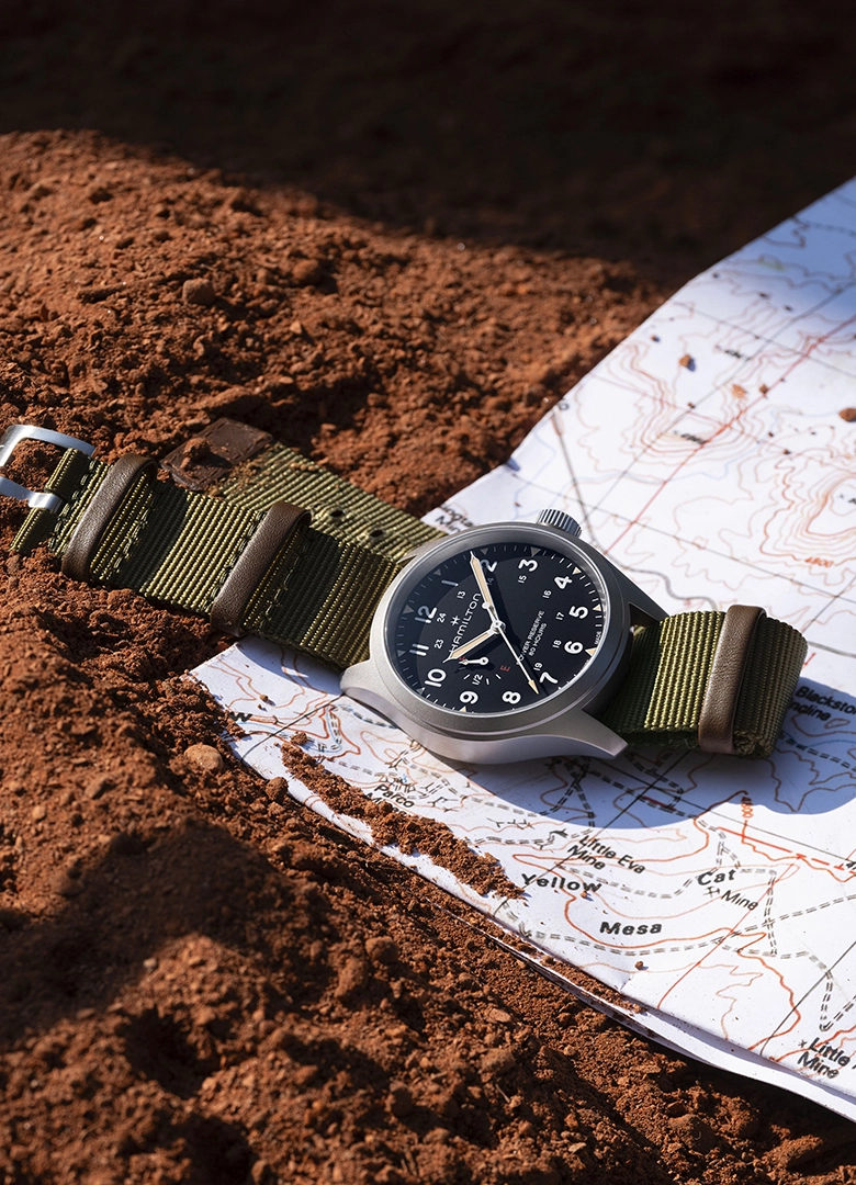 Hamilton Khaki Field Power Reserve Nato Noir