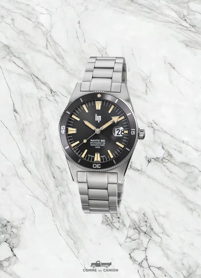 montres automatiques hommes 500€ et 1000€ Lip Nautic 666 676053