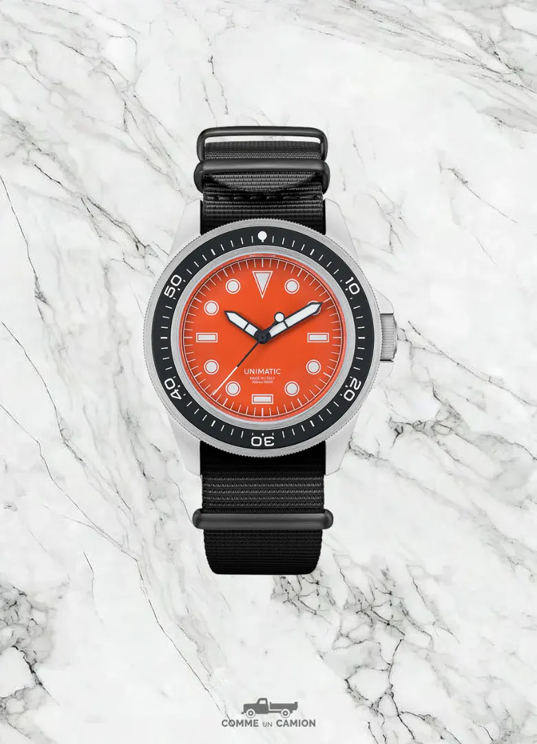 montres automatiques hommes 500€ et 1000€ Unimatic U1-PD3-OR