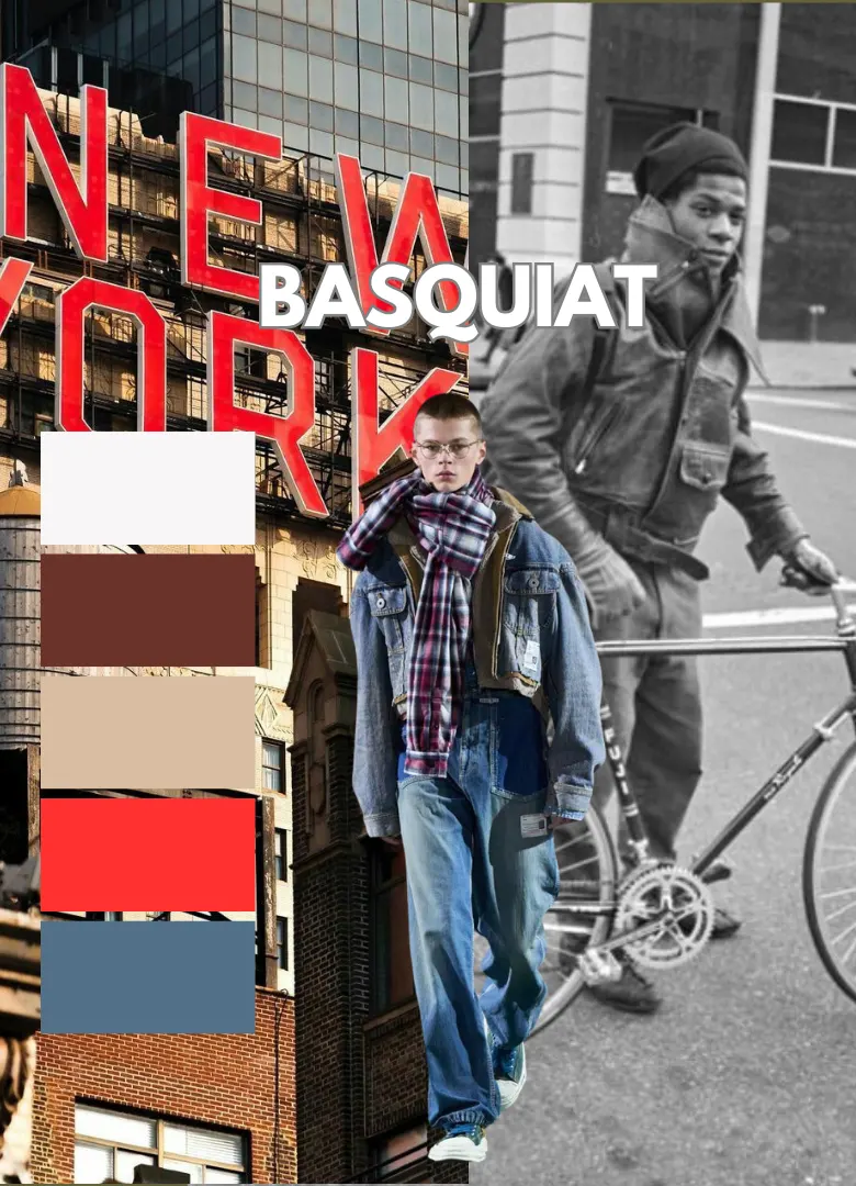 tendances mode masculine FW25 basquiat couleurs