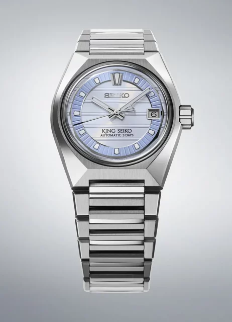 king seiko vanac SLA091 bleu glacier