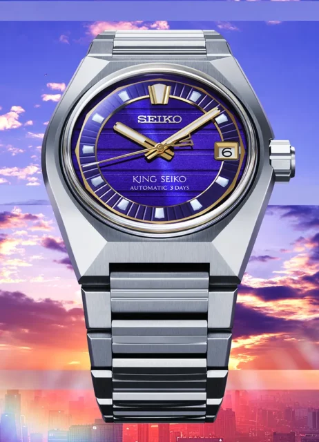montre king seiko vanac SLA083 violet