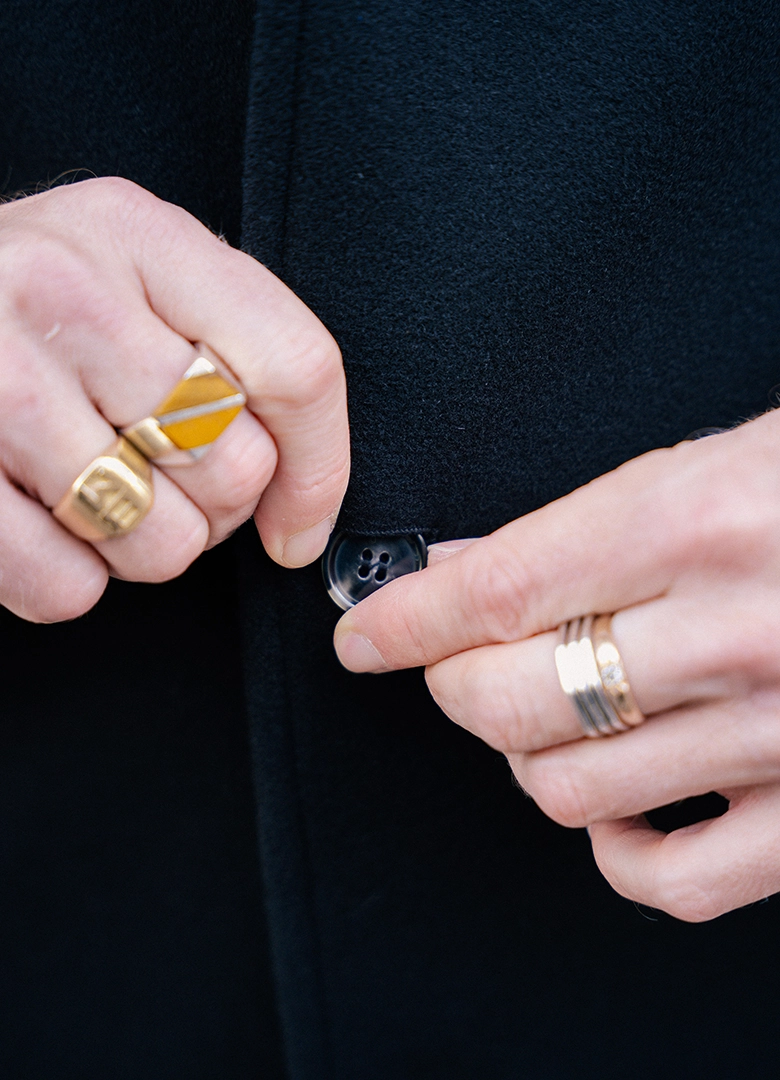 crockett jones look noir bouton copie