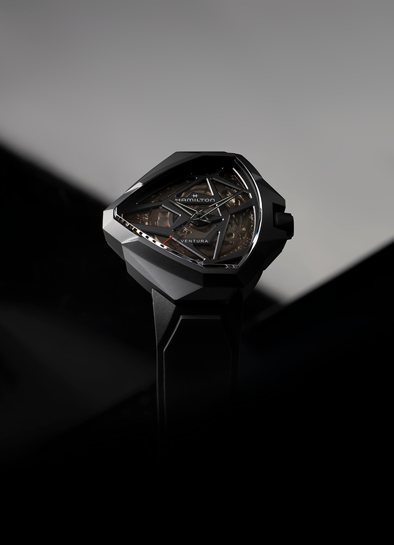 Hamilton Ventura Edge Skeleton black