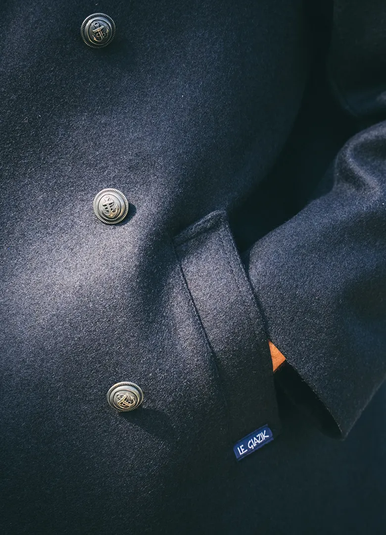origine militaire caban boutons