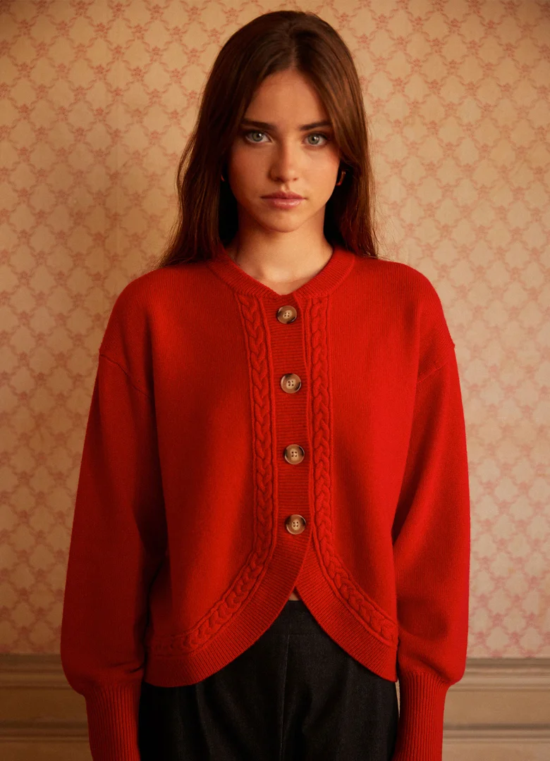 Cardigan Rouge Hircus