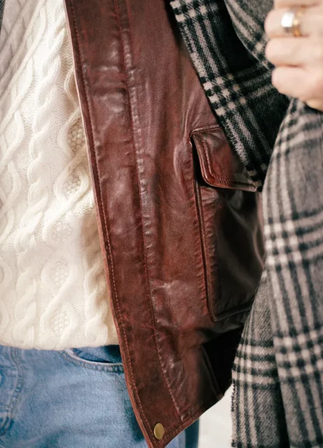tendance mode masculine automne hiver cuir maison 123