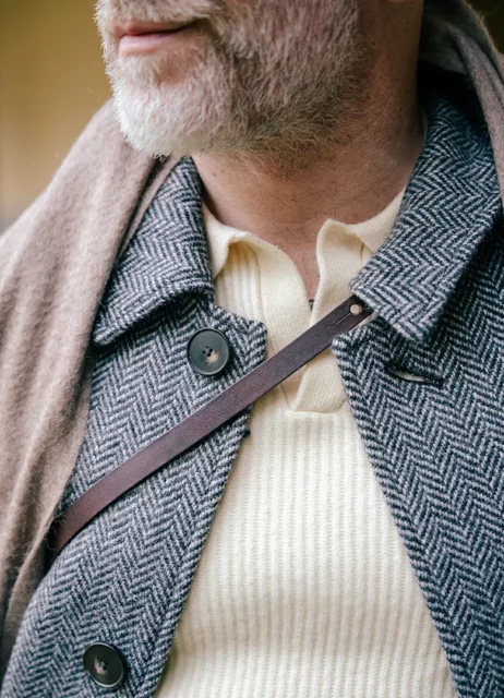 tenue chic hiver homme detail matieres