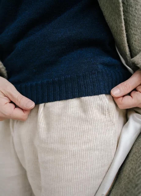 look pull en laine homme casual chic bord cote