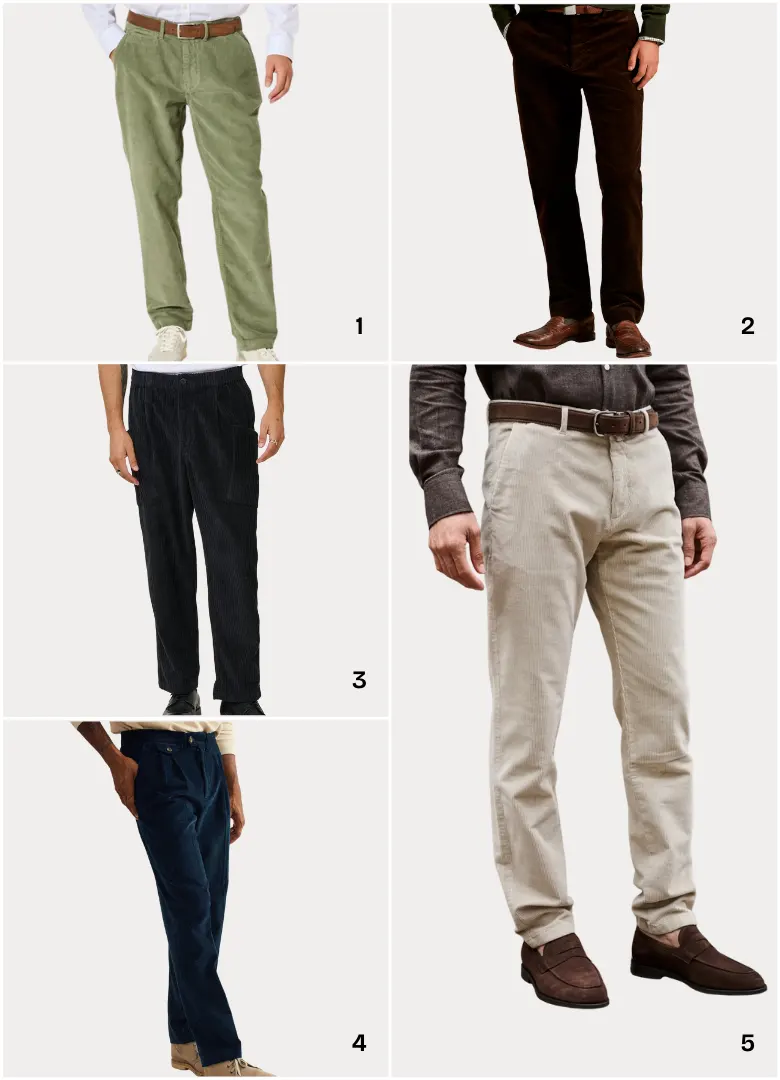 pantalons velours soldes ah25 v3