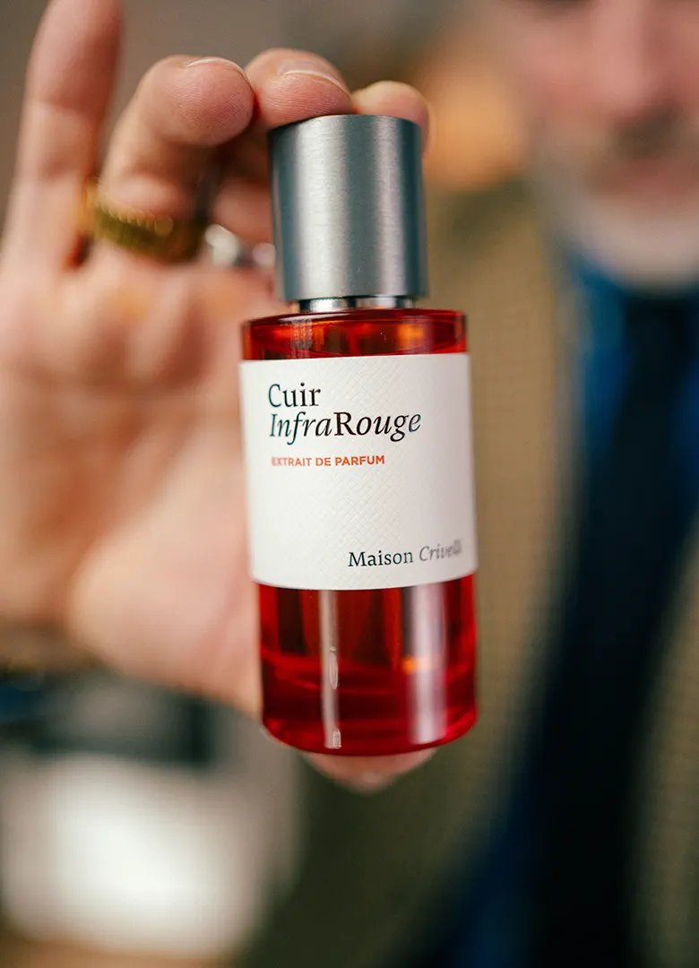 parfum masculin maison crivelli cuir infrarouge