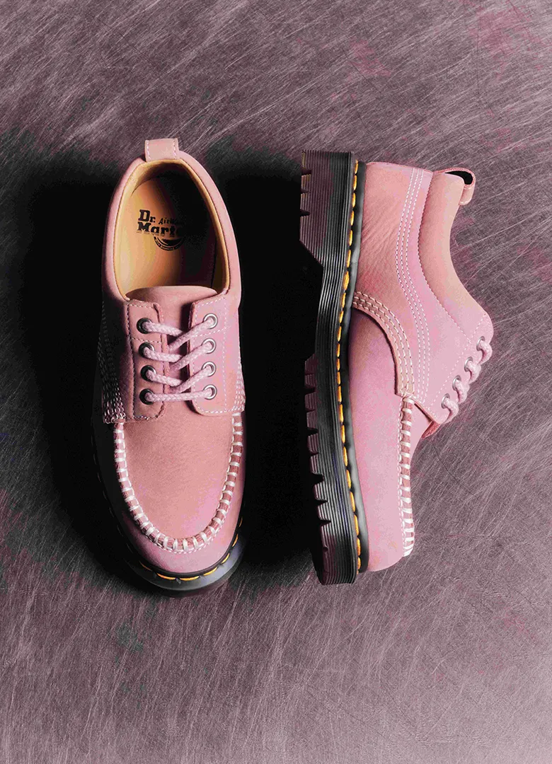 dr martens lowell cuir rose poudre 2026