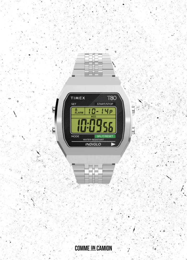 montre digitale homme timex t80 steel