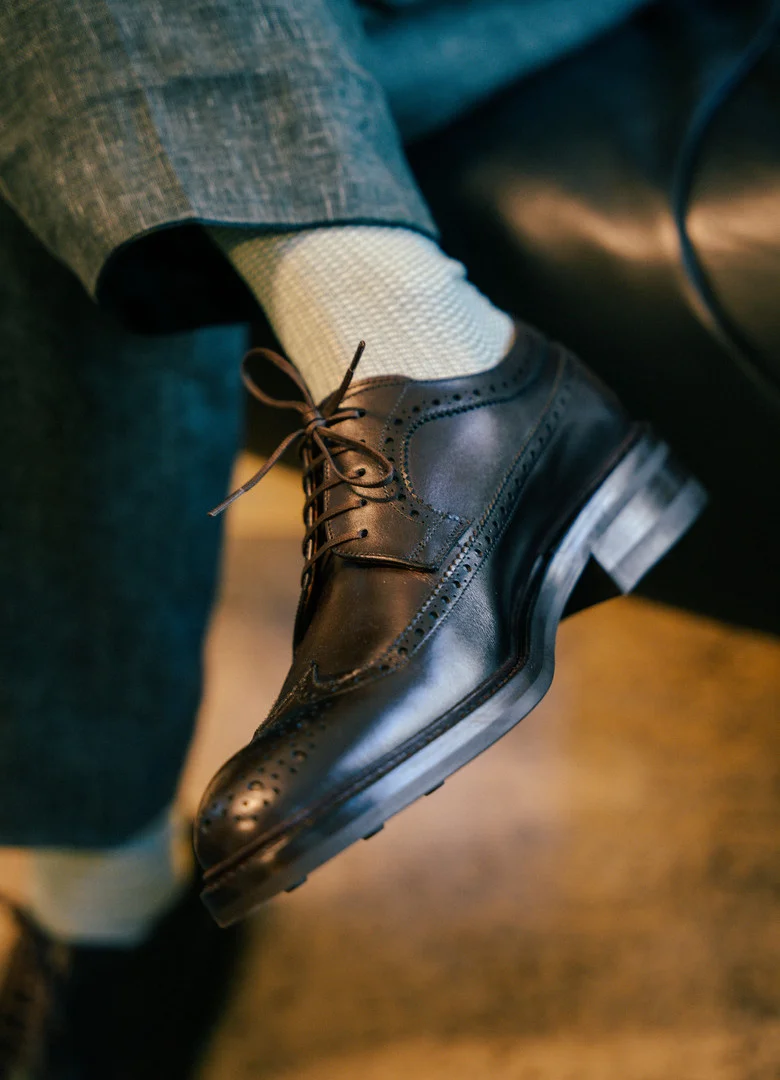 Derby Chaussure Cuir