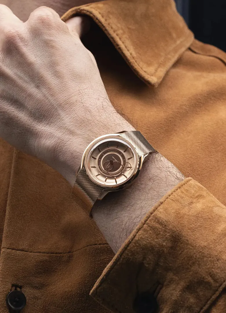 montre beaubleu la piece 2 x la monnaie de paris or rose