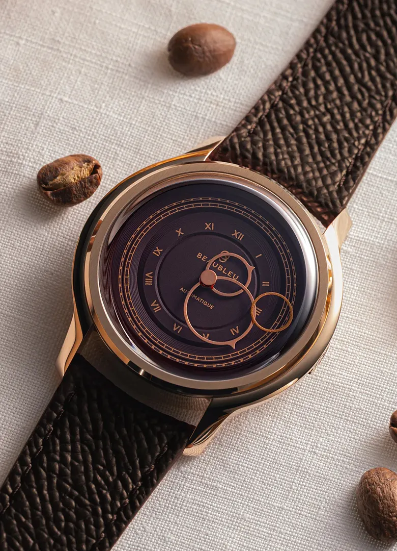 montre beaubleu la piece x la monnaie de paris moka