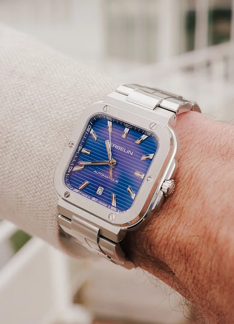 montre tenue mariage homme mer herbelin