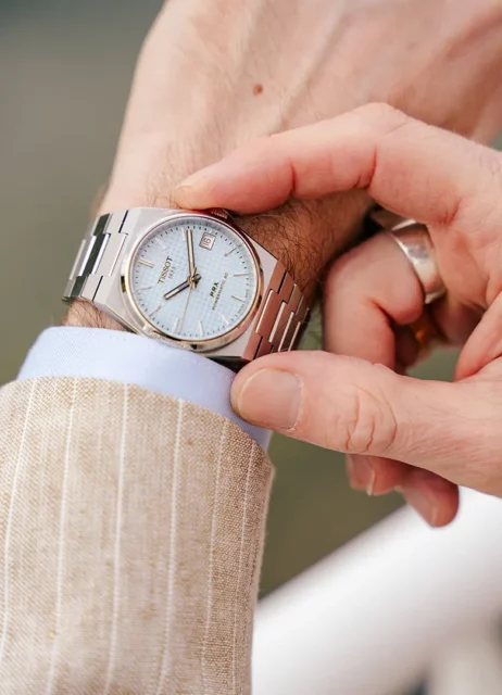 montre tenue mariage homme mer tissot