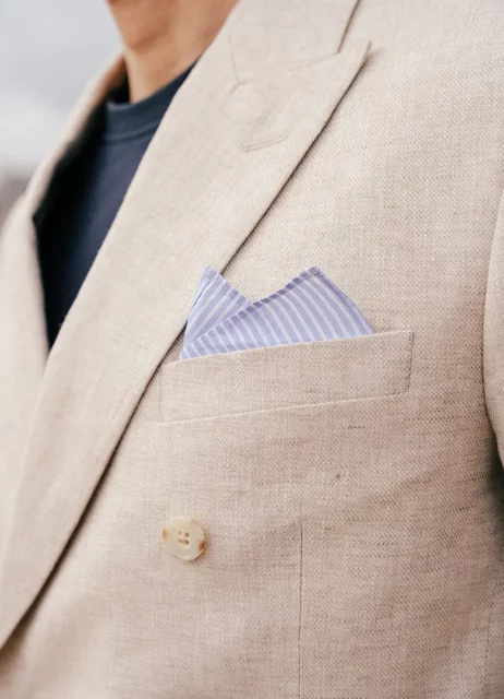 tenue mariage homme mer pochette costume