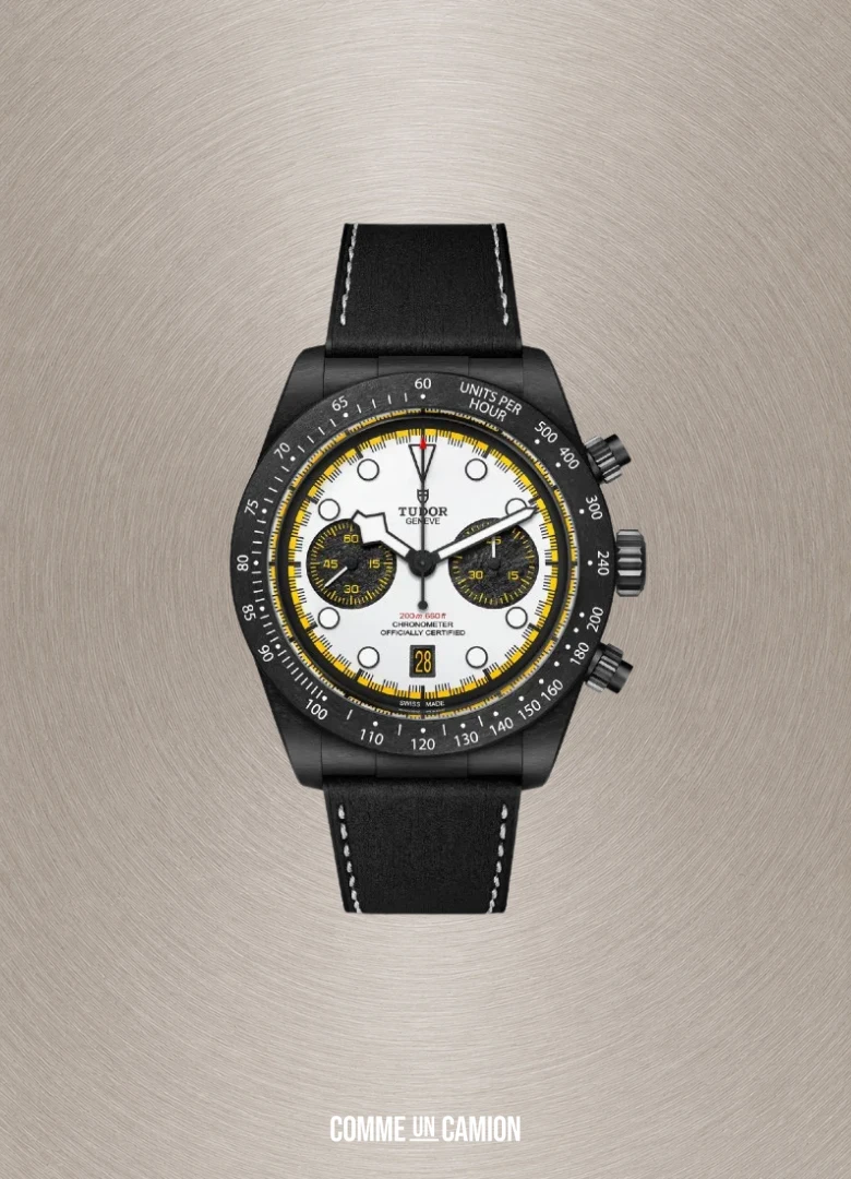 montre automobile homme tudor black bay chrono carbon 26