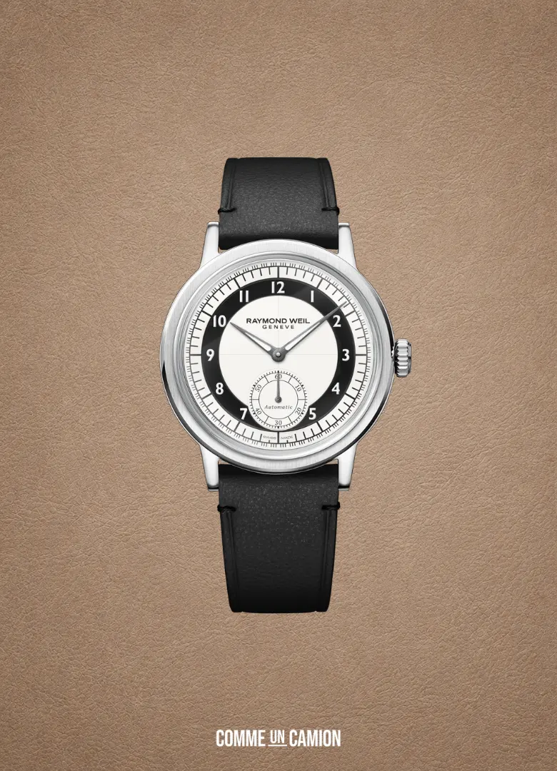 montres classiques homme raymond weil petite seconde tuxedo dials
