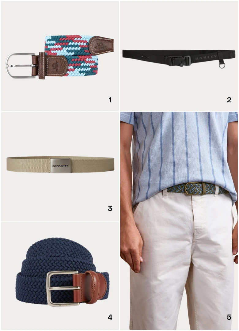 ceintures tissus soldes homme ete 2026